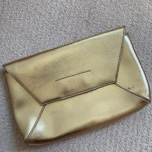 Gold J.Crew Clutch